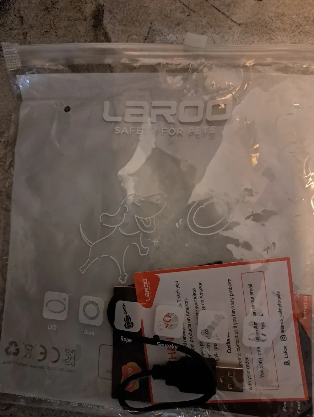 Laroo Light Up Dog Collar